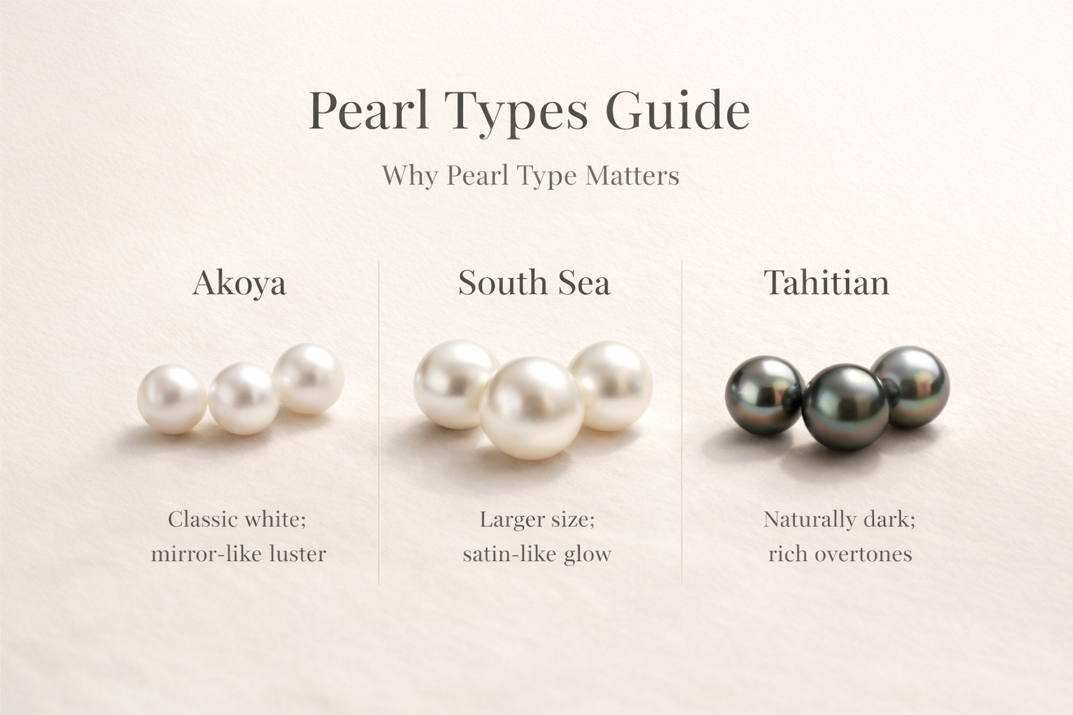Pearl type comparison
